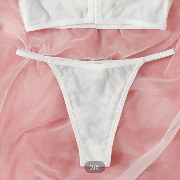 COPY - 4/$13🚨 floral mesh thong - Picture 3 of 4